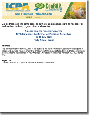 ICPA Template for Papers